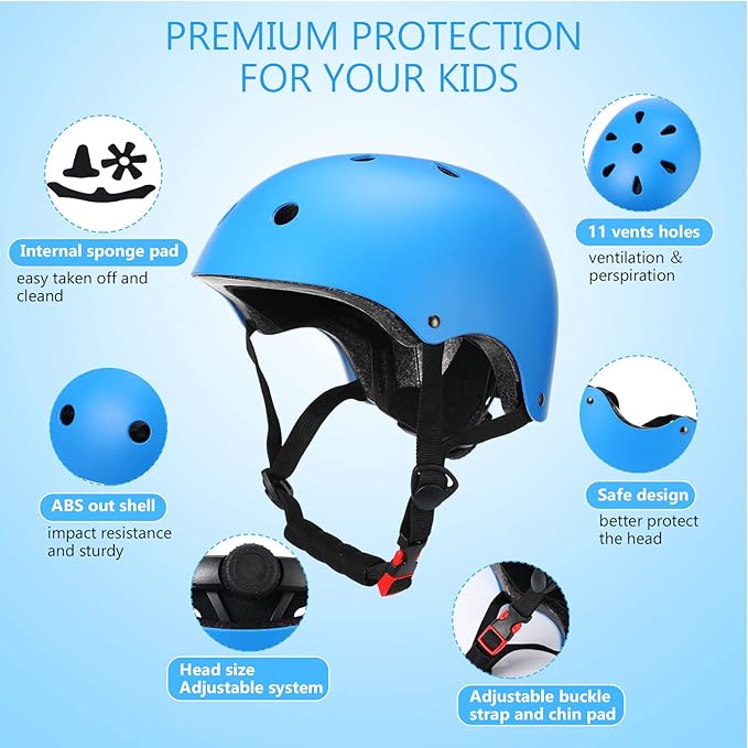 Kingdder 4 Pack Kids Helmets Toddler Adjustable Bike Helmet Ages 3-8 CPSC Certified Children Training Headwear for Boys Girls Skateboard Bicycle Scooter Cycling Riding Sports