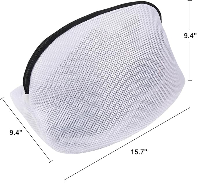 Vivifying Shoe Washing Bag, Set of 3 Mesh Shoe Laundry Bags with Zip Closure for Sneakers, Running Shoes, Socks, Bras