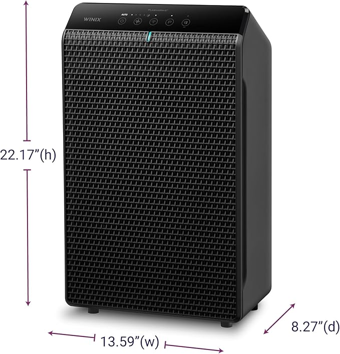 WINIX 5520 Air Purifier for Home Large Room Up to 1882 Ft² in 1 Hr With Air Quality Monitor, True HEPA, High Deodorization Carbon Filter and Auto Mode, Captures Pet Allergies, Smoke, Dust.