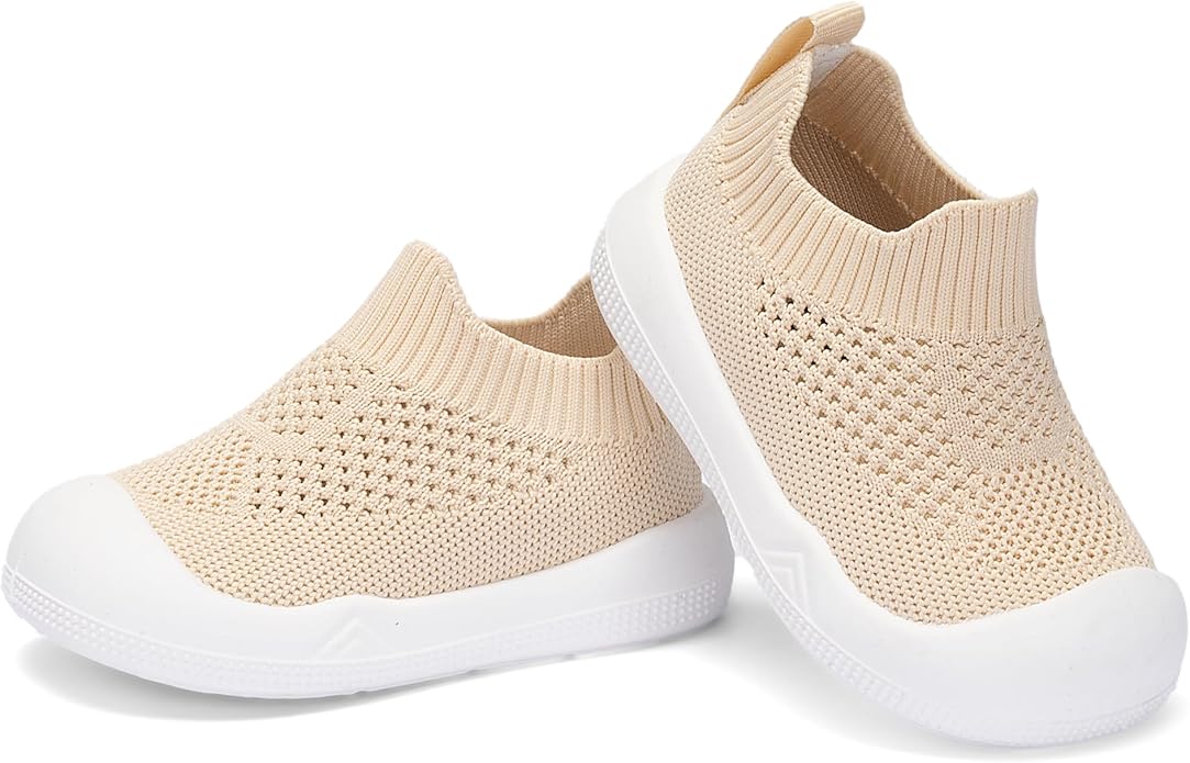 Engtoy Baby Shoes & Socks - Non-Slip Breathable Slippers with Soft Rubber Sole - Baby Boys & Girls Slip On Sneakers