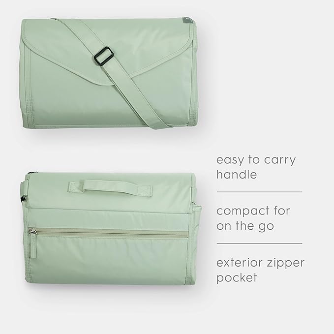 Little Unicorn 5'x10' XL Outdoor Family Picnic & Beach Blanket | Durable & Water-Resistant Fabric | Compact Fold & Easily Wipes Clean | Zipper Pocket (Woodland Mushroom)