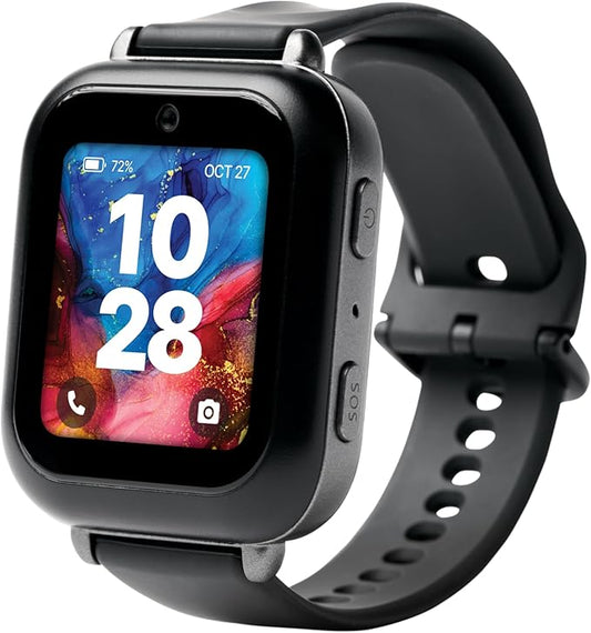 Bark Watch - Safest Smart Watch for Kids - Talk and Text - GPS Tracking - Text, Video, and Phone Monitoring - Manage All Contacts - SOS Button - CV16