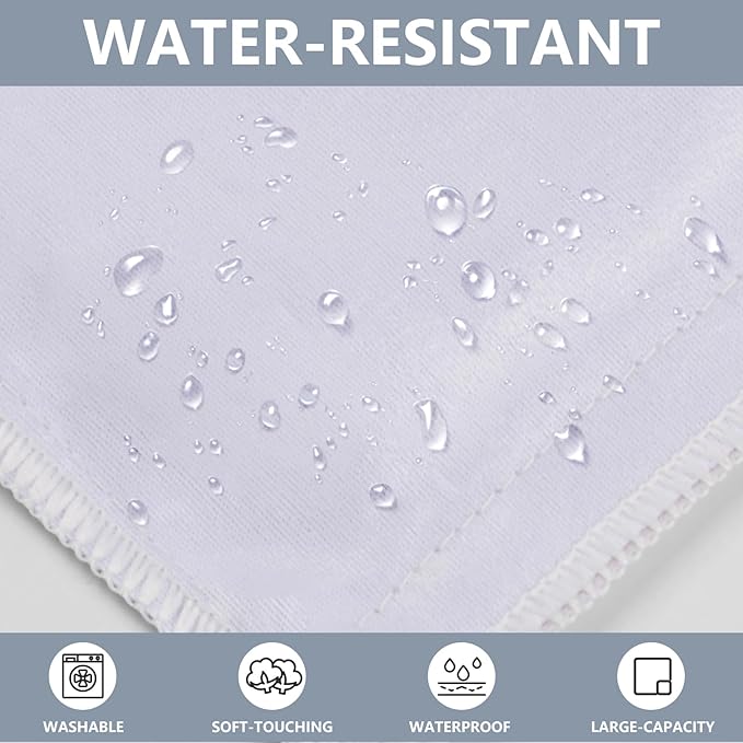 2 Pcs Large Travel Laundry Bags - Waterproof Wet Dry Bags for Gym Clothes, Swimming, Yoga (Wine+Navy)