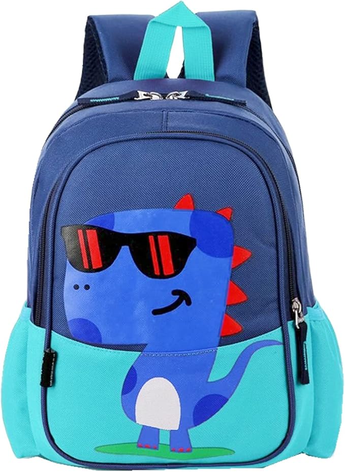 12 inch Kids Small Toddler Preschool Travel Backpack Cool Cute Cartoon Daypack (Dinosaur Green)