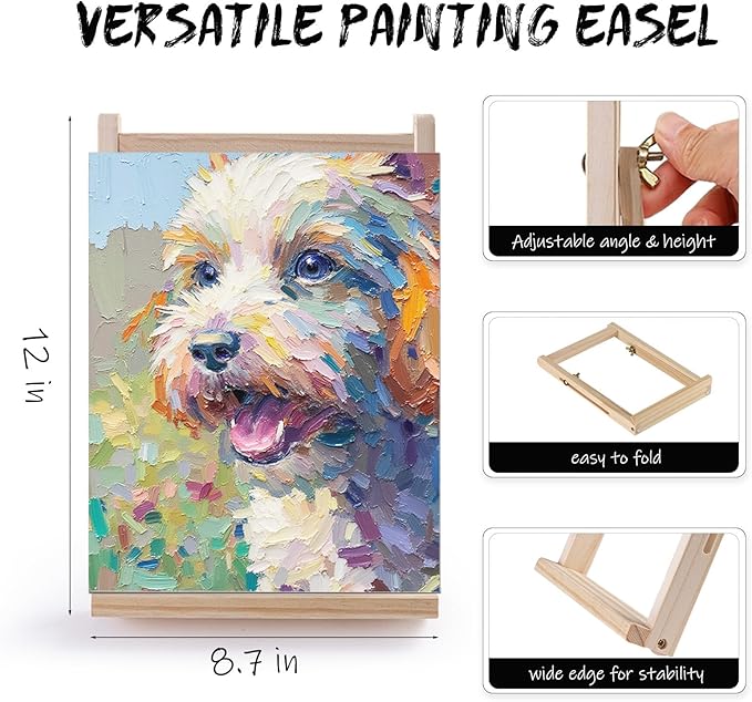 LEYEMO Acrylic Art Set, Paint Set, Painting Kit, Acrylic Paint Sets for Kids, Canvas Set with 18 Acrylic Paints, 8 Painting Brushes, Art Supplies for Kids, Adults, Beginners