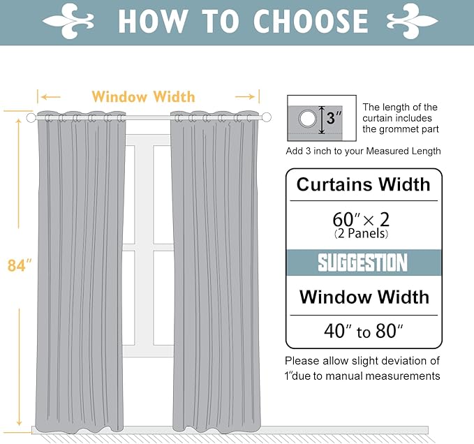 ChrisDowa 100% Blackout Curtains 84 inch Long for Bedroom with Black Liner, Extra Wide 2 Thick Layers Total Blackout Thermal Insulated Grommet Window Curtains 2 Panels Set (Brown, 60 x 84 Inch)