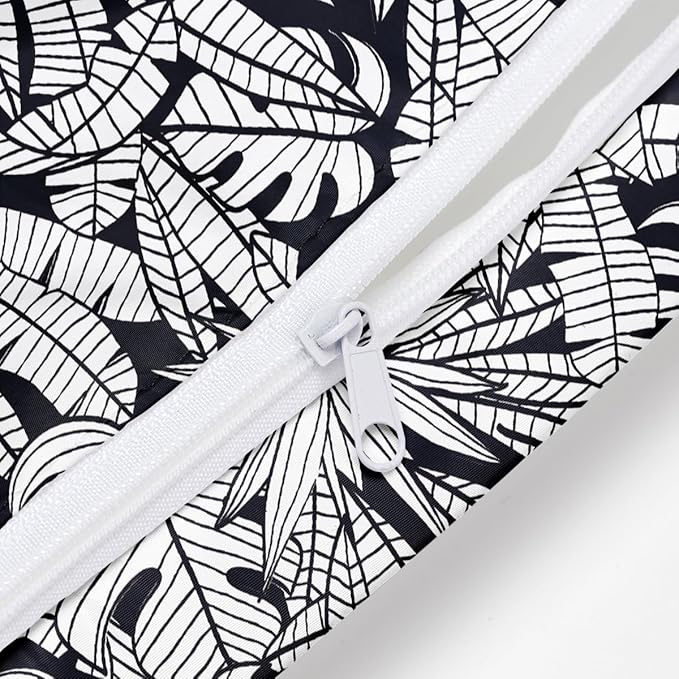 Wet Bag, Wet Dry Bag, Wet Bag for Swimsuit, Travel, Beach, Pool, Diapers, Dirty Yoga Gym Clothes, Makeup Bag, Waterproof Tropical Palm Leaves Decor Jungle Palm Leaf Favors