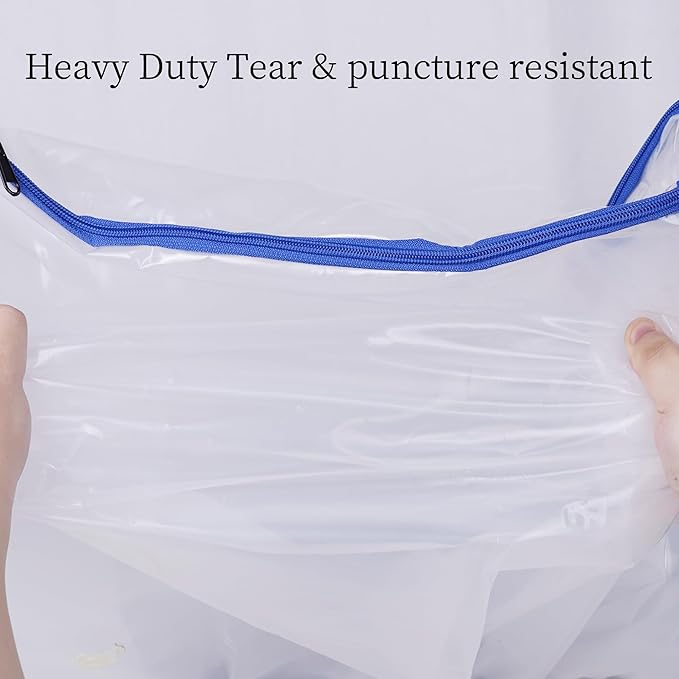 2 Pack Crib Mattress Storage Bags with Zipper -5 Mil Plastic Waterproof Crib Mattress Bags for Moving and Storage