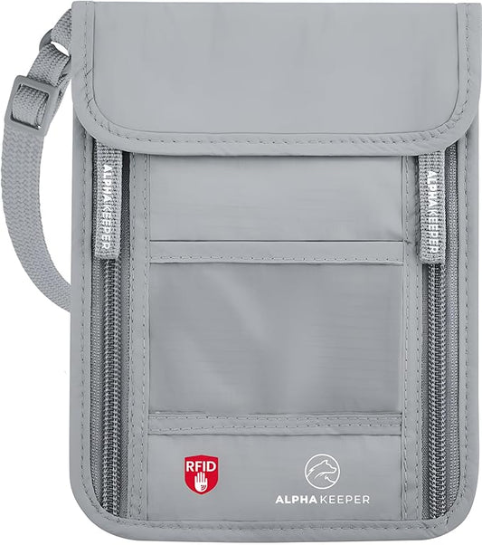 Neck Wallet, Travel Pouch For Passport Holder And Documents, Travel Neck Wallet For Traveling Women.