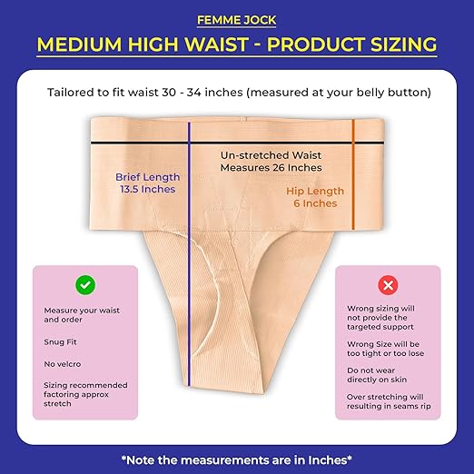 Patented Women’s Pelvic Floor Orthotic Support Belt ― Uterus Pain Relief Girdle for Dropped Bladder, Vulvar Varicosities, Postpartum Recovery, SPD | High Waist - BEACH SAND - MEDIUM