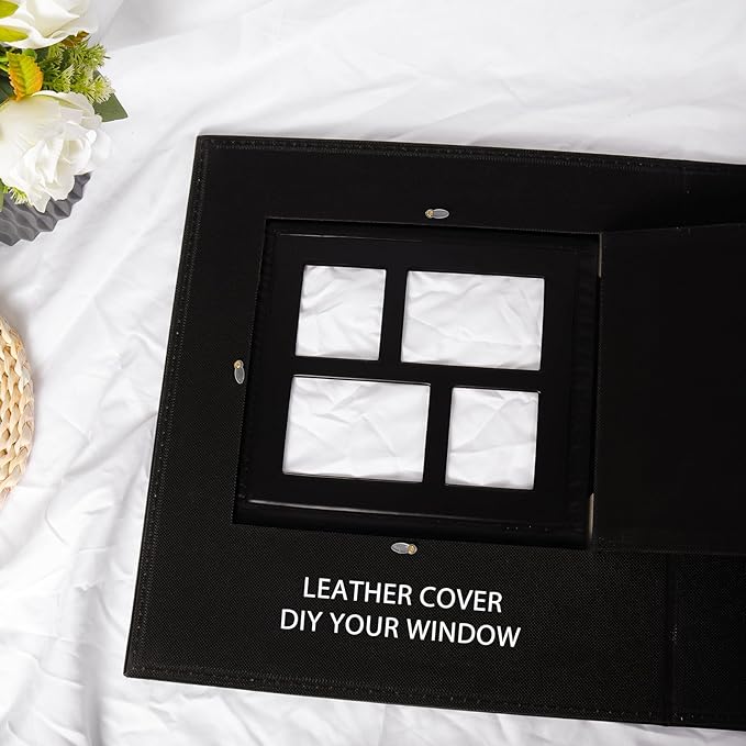 RECUTMS Photo Album 4x6 1000 Pockets Photos, Extra Large Capacity Family Wedding Picture Albums Holds 1000 Horizontal and Vertical Photos (Black)