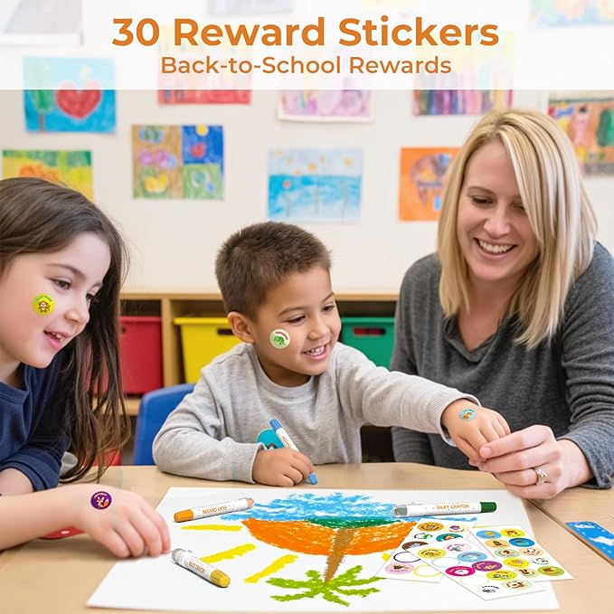 12 Color Twist Crayons for Toddlers 1-3 and Kids 4-8, Non-Toxic Washable Crayons 2-4, Ultra-Silky Easy-Grip Art Supplies, Ideal Coloring Gift for Boys and Girls