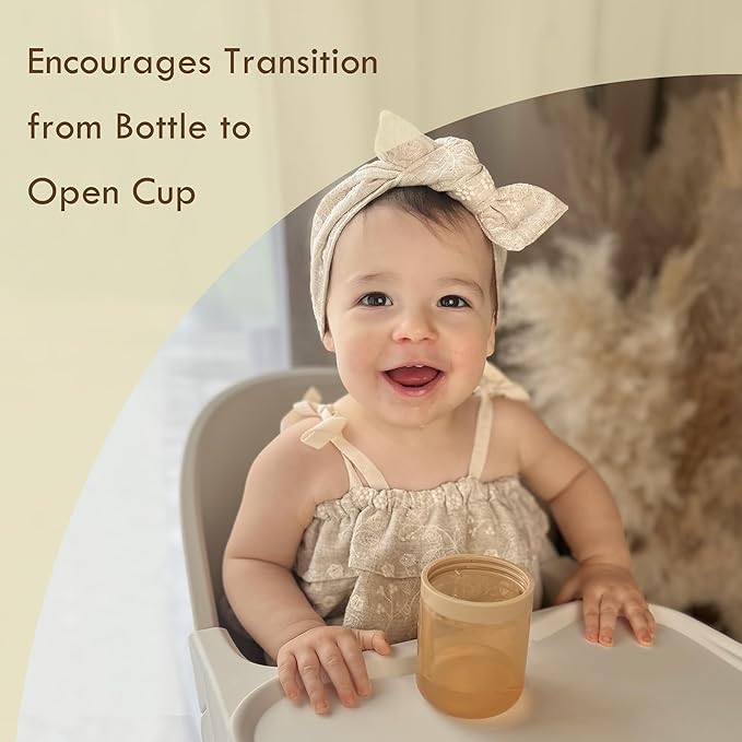 Moonkie Baby Training Cup Silicone Straw Cup | BPA-Free Drop-Proof Sippy Cups for Infants Toddlers and Kids 6 Months+ | 5 oz, 1pack, DX-BTC-01