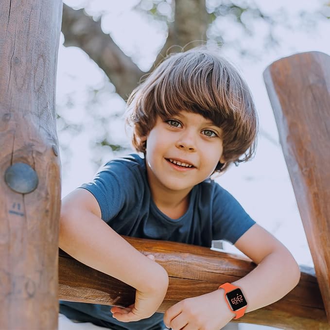 Kids Watches for Girls Boys Digital Sport Watch with Step Counter Pedometer Vibration Alarm Clock, No App Waterproof Fitness Tracker Kids Watch Boys Girls Teens Students Ages 5-16