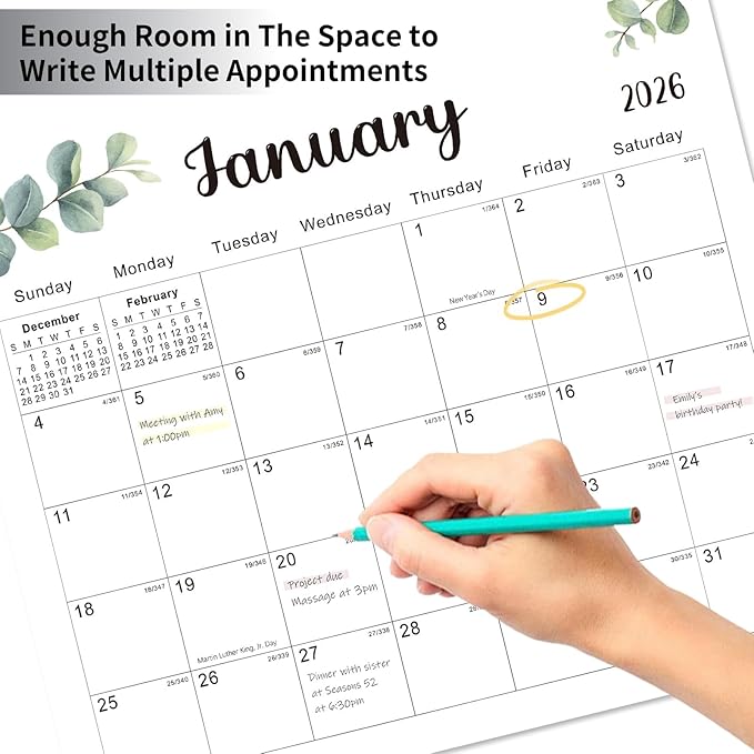2025-2026 Magnetic Fridge Calendar 18 Monthly Magnetic Calendar for Refrigerator 2025-2026 Wall Calendar Planner Runs from June 2025 Until November 2026 Easy Organizing Markers Tearable (Nature)