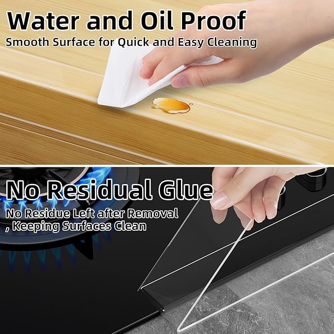 Clear Edge Protector,Safe Corner Protector, Anti-Sharp Edge Protector, for Furniture, Drawers, Tables, Cabinets 1.57inX3.28FT