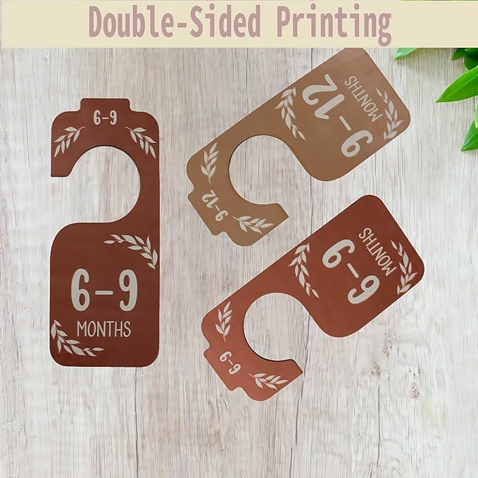 Wooden Baby Closet Dividers for Baby Clothes Organizer,Colorful Baby Closets Organizer for Nursery Decor,Baby Clothes Dividers for Closet Size Hangers for New Mom Dad Parents (Colorful)