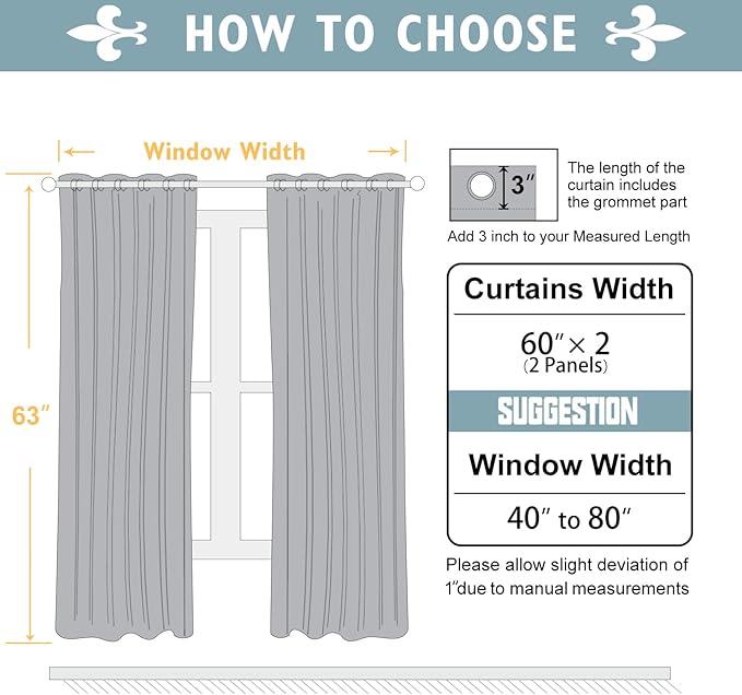 ChrisDowa 100% Blackout Curtains 63 inch Long for Bedroom with Black Liner, Extra Wide 2 Thick Layers Total Blackout Thermal Insulated Grommet Window Curtains 2 Panels Set (Cappuccino, 60 x 63 Inch)