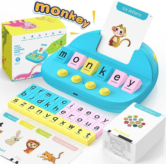 Phonics Flash Cards for Toddlers, Matching Letter Game Learning Toys for Kid, Autism Speech Therapy Materials 322 Sight Words,Boy Girl Birthday