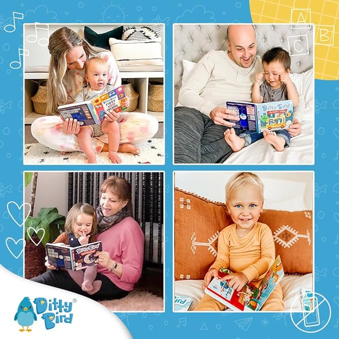 Ditty Bird Chinese & English Nursery Rhymes | Bilingual Musical Book for Toddlers & Babies | Fun, Interactive Sound Book for Learning Mandarin