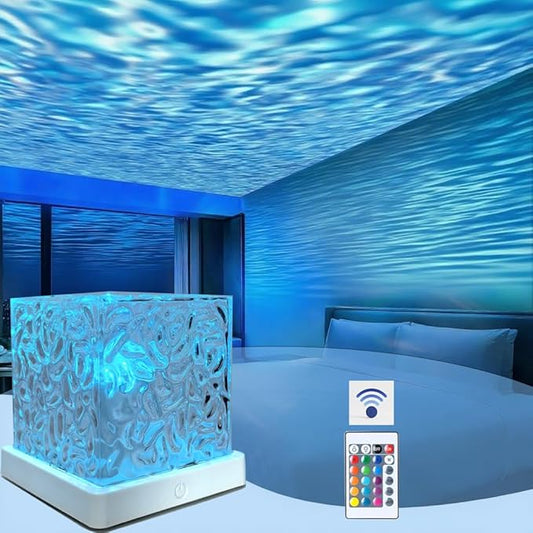 Ocean Wave Projector Light - 16 Color LED Star Night Light with 4 Modes,Galaxy Projector Light for Bedroom, Home Theater, Ceiling Decor