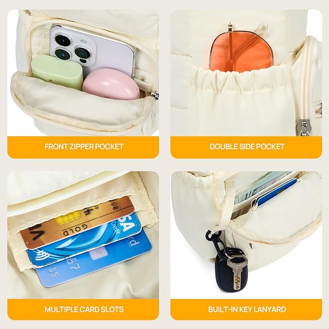 Telena Water Bottle Holder with Strap RFID Crossbody Bags for Women for Walking, Hiking, Cycling