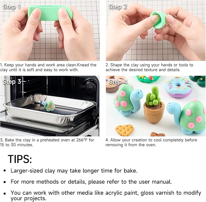 Shuttle Art 82 Colors Polymer Clay Kit with 19 Clay Tools, 16 Kinds of Accessories, Non-Toxic, Non-Sticky, Ideal DIY Art Craft Gift for Kids Adults