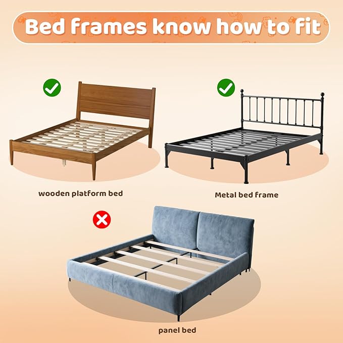 Bed Guard Rail for Toddlers - 47inch Foldable & Adjustable Height Baby Bed Safety Side Rails - Large Toddler Crib Railing Guard for Twin, Bunk, Full Size, Queen & King, Full Size Bed