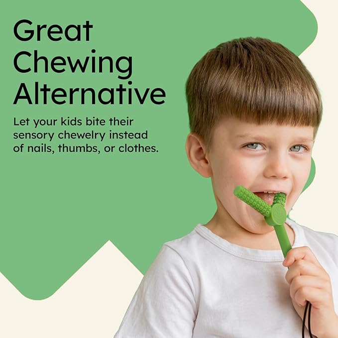 Gafly FlexiChew (Level 1, 2, 3) - Chew Necklaces for Sensory Kids - Autism Chew Toys Sensory with Three Levels of Hardness - Chewy Necklace Sensory - Silicone Made Chew Tubes for Kids