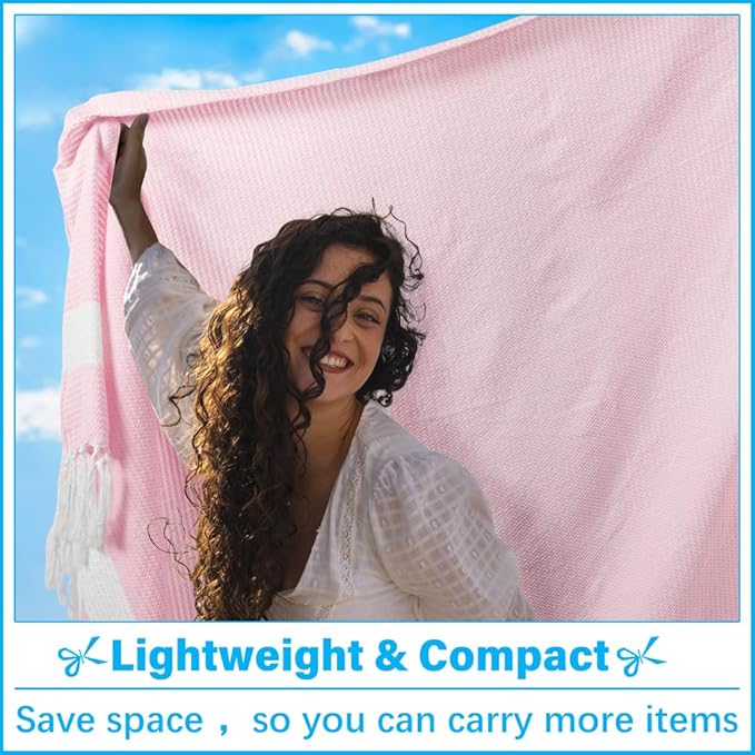 Oversized Turkish Beach Towel Blanket XXL Cotton Sandproof Towels Boho Woven Extra Large Big Sand Free Giant Throw Thick Blankets Huge Quilt XL Picnic Camping Necessities Cloud For Adult Gifts