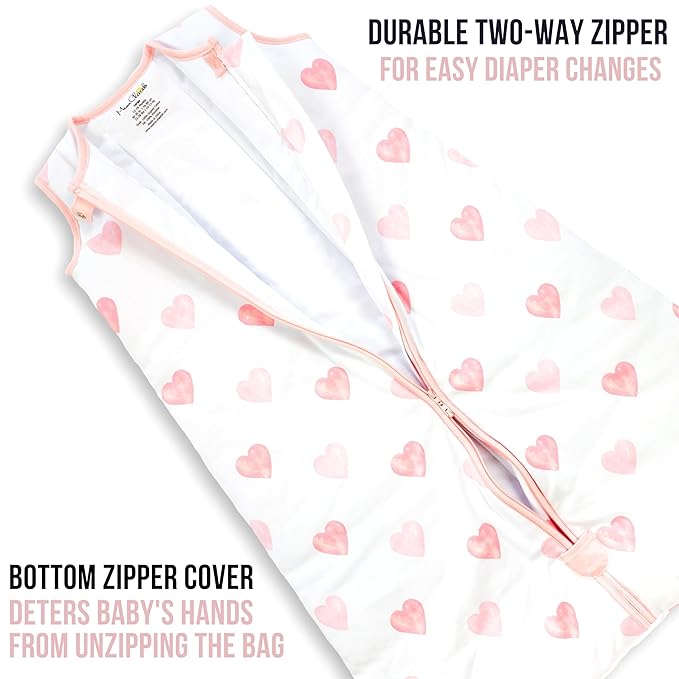 Mama Cheetah Baby Sleep Sack 2.5 TOG, Winter Baby Sleeping Bag with 2-Way Zipper, Organic Cotton Swaddle Transition Wearable Blanket for Boy Girl Infant Toddler, 18-24 Months, 1-Pack