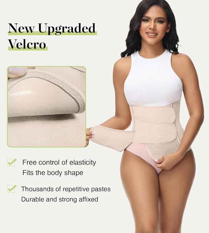 SHAPSHE Waist Trainer for Women Postpartum Recovery Wrap Waist Cincher Corset Shapewear Belly Band
