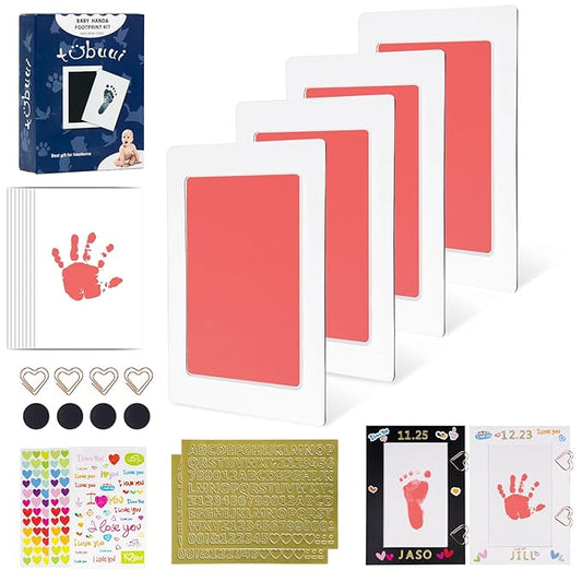 Inkless Baby Hand and Footprint Kit,Clean Touch Ink Pad for Baby Footprint Kit,No Mess Dog Paw Print Kit,DIY Footprint Ink for Baby Keepsake Gifts for Boys and Girls