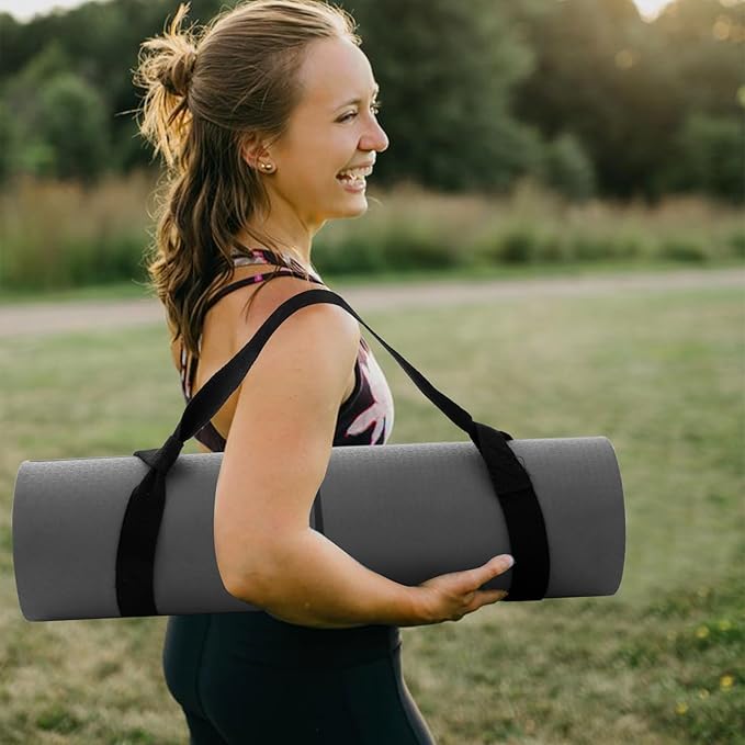 UMINEUX Yoga Mat Extra Thick 1/3'' & 2/5" Non Slip Yoga Mats for Women Eco Friendly TPE Fitness Exercise Mat with Carrying Sling & Storage Bag