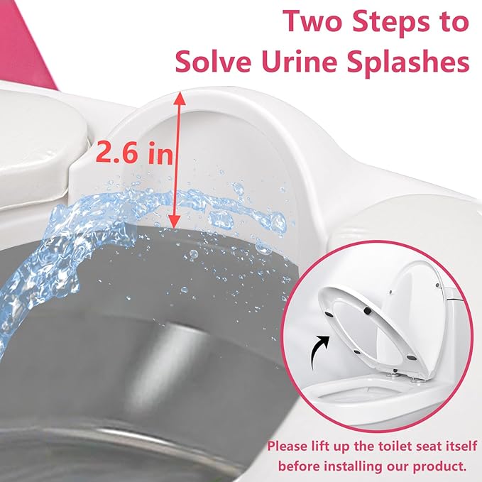 Easy Storage Potty Training Seat with Ladder, Adjustable Step and Toilet Seat Height, Easy-Grip Handles for Climbing, Foldable Portable Toddler Toilet Trainer, Perfect for Small Bathrooms