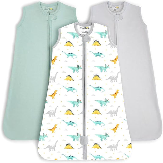 Mama Cheetah Baby Sleep Sack 0.5 TOG, Organic Cotton Baby Wearable Blanket, Swaddle Transition Baby Sleeping Bag, Boy Girl Newborn Infant, XXL (24-48 M)