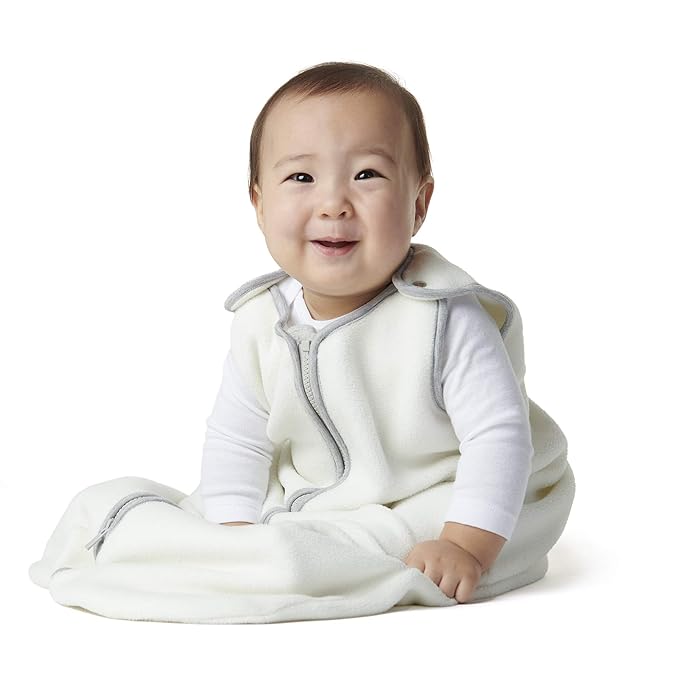 baby deedee Sleep Nest Fleece Baby Sleeping Bag, Ivory, 18-36 Month