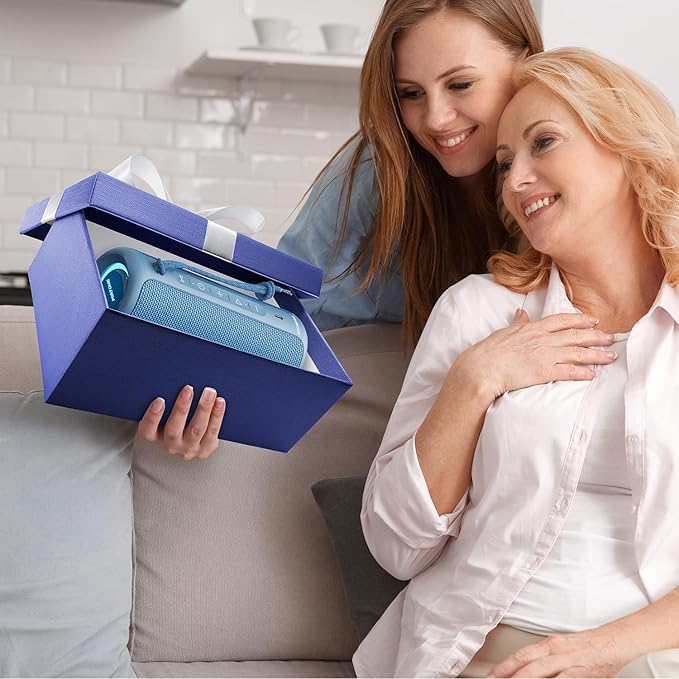 MIATONE Portable Bluetooth Speakers 36W Stereo Sound Bass Boost, 24H Playtime, Bluetooth 5.3 TWS Pairing Father Boy Friend Gifts for him (Blue)