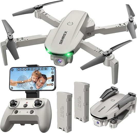 Drone With Camera 1080P for Kids And Adults, RC Quadcopter with Altitude Hold, Mini Drone With One Key Start, Waypoint Fly, Headless Mode, 3D Flip, 3 Speeds, Remote Control Drone for Beginners