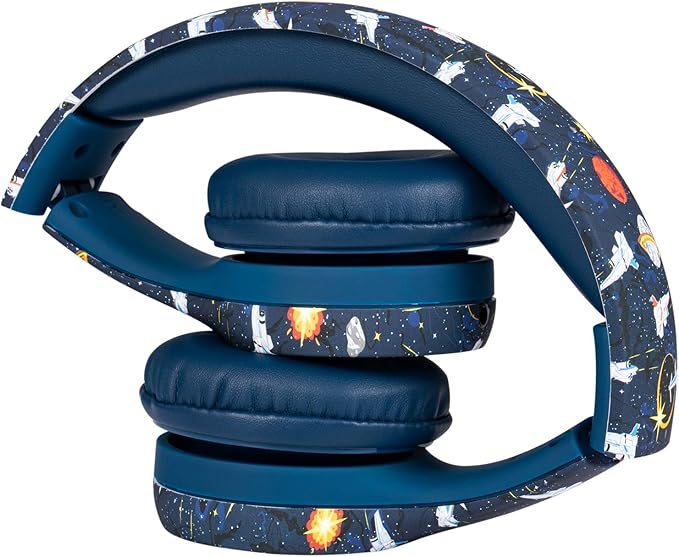 Snug Play+ Kids Headphones – Volume Limited 93dB for Safe Listening – Foldable, Durable Headphones for Toddlers, Boys & Girls – Tangle-Free Cord – Ideal for Travel, School, Tablets - Space