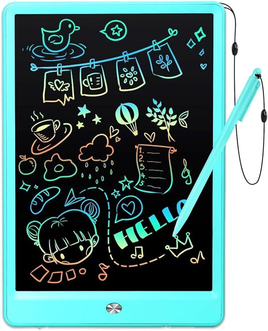 LCD Writing Tablet for Kids Age 3-12 Years-10 Inch, Portable/Interactive/Mess Free Coloring/Reusable Used for Family Educational Learning, Travel Calm Down Toys, Sketch Pad, Stuffers Gifts for Teen
