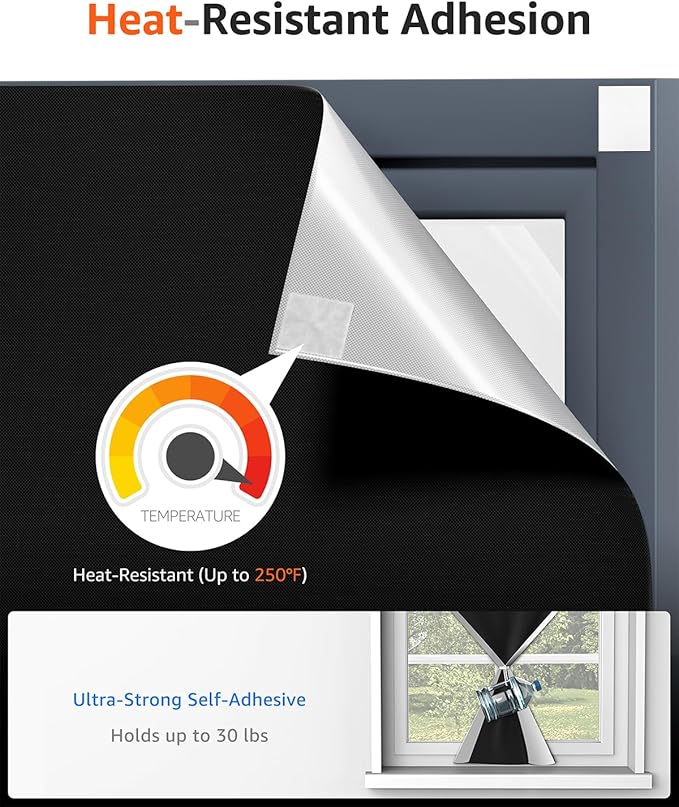 Sumobaby Blackout Curtains for Bedroom Portable 79”x59”Black Out Window Cover with Heat-Resistant Hook&Loop Tape,100%Blackout Shades,NoDrill Blinds for Windows DIY Cut Fit for Nursery&Dorm Room,Black