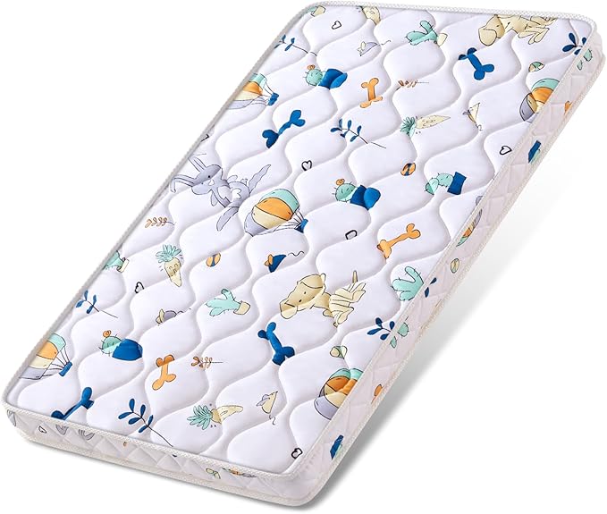 Baby Bassinet Mattress 33x 20 inches- Firm Support and Comfort Premium Foam,Noiseless and Odorless,Hypoallergenic Small Crib Mattress, Fits Moses Basket, Dual Sided with Soft Breathable Fabric