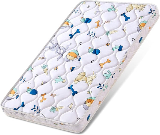 Baby Bassinet Mattress 33x 19 inches- Firm Support and Comfort Premium Foam,Noiseless and Odorless,Hypoallergenic Small Crib Mattress, Fits Moses Basket, Dual Sided with Soft Breathable Fabric
