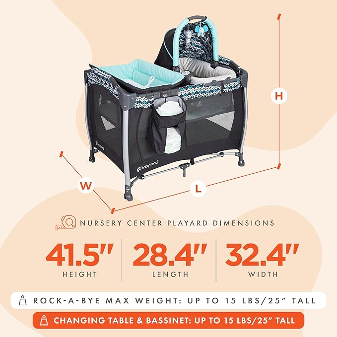 Baby Trend Resort Elite Nursery Center® Playard, Laguna