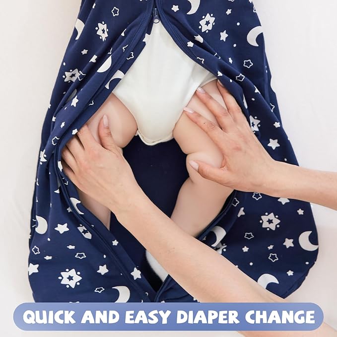 Yoofoss Baby Sleep Sack 18-24 Months Baby Wearable Blanket 100% Organic Cotton 2-Way Zipper TOG 0.5 Toddler Sleeping Sack 3 Pack, Soft Lightweight Sleep Sacks for Babies(X-Large)