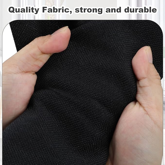 Medium 15" 21 Quart Collapsible Stackable Storage Bins with Lids, 5 Packs Black Foldable Fabric Closet Storage Boxes with Lids, Lidded Heavy-duty Linen Baskets(15x11x8)