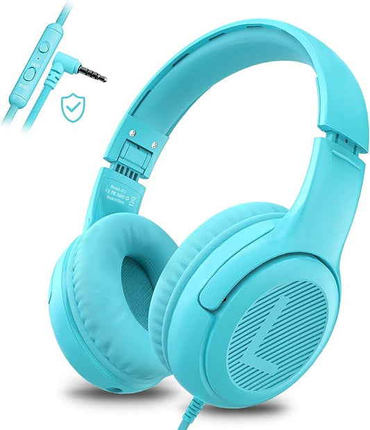 Toddler Kids Headphones Wired - Headphones for Kids Volume Limit 85/94dB Headset 3.5mm Jack Adjustable Foldable Headsets for Girls Boys Children Teens Pad Smartphones School