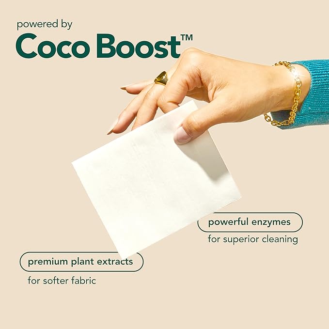 Kind Laundry Detergent Sheets with Stain-Fighting Enzymes - Plant Powered Eco-Friendly Laundry Soap Sheets - Home or Travel Laundry Detergent - Ocean Breeze, 32 Loads (Mom's Choice Award Winner)