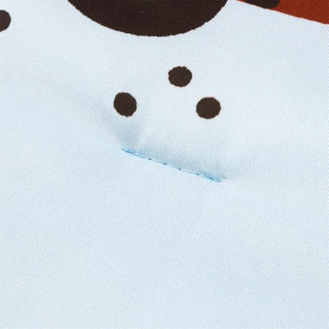 NTBED 4 Pieces Construction Truck Toddler Bedding Set for Baby Boys, Cartoon Vehicles Excavator Cars Printed, Includes Comforter, Flat Sheet, Fitted Sheet and Pillowcase,Light Blue